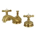 Kingston Brass KS1167BEX 8" Widespread Bathroom Faucet, Brushed Brass KS1167BEX